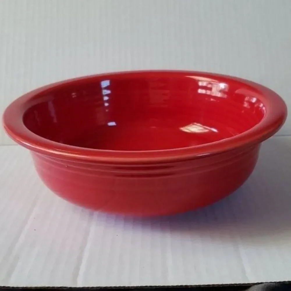 Fiestaware Fiesta Vegetable Bowl Dish Large Scarlet Red SERVING CERAMIC